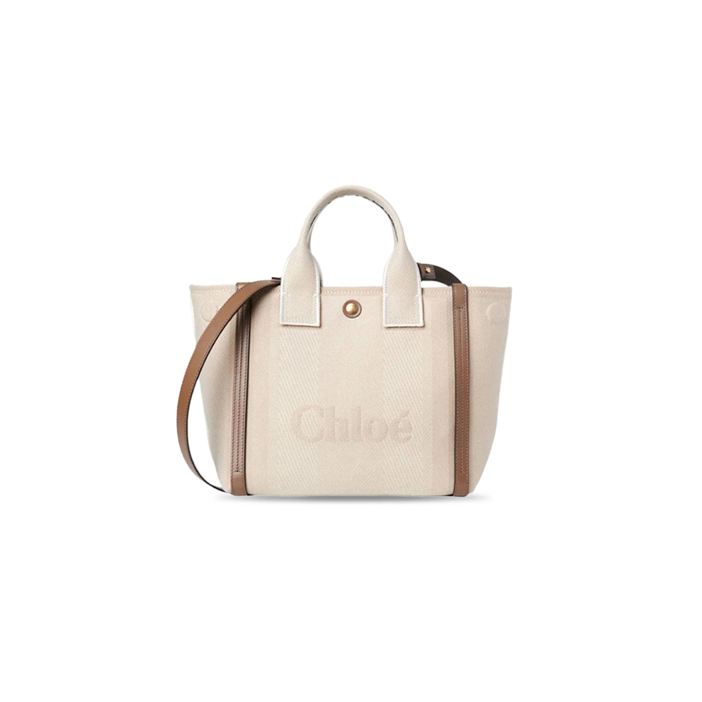 CHLOÉ SMALL CARRY TOTE BAG CHC25SS911O65-23N (27*23.5*12cm)